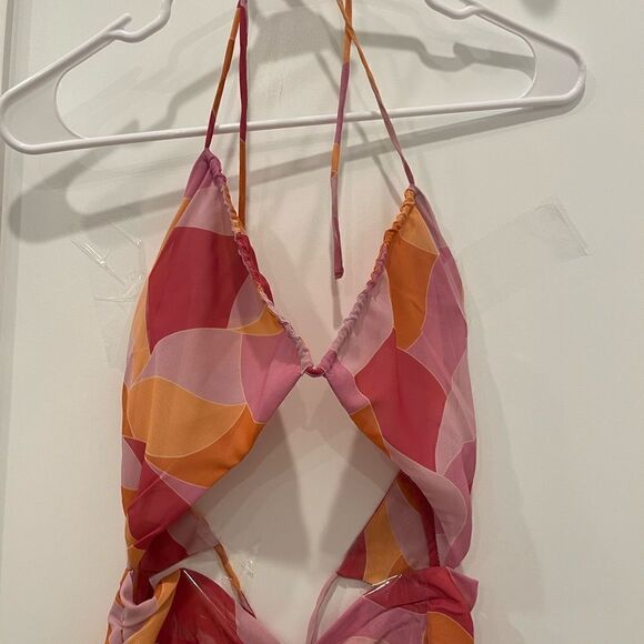 Lovers and Friends Feelin Groovy Jumpsuit in Fuchsia Geo.Size M - Picture 11 of 16